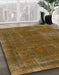 Machine Washable Abstract Dark Bisque Brown Rug in a Family Room, wshabs848