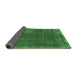 Sideview of Abstract Emerald Green Modern Rug, abs848emgrn