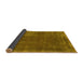 Sideview of Abstract Yellow Modern Rug, abs848yw