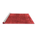 Modern Red Washable Rugs