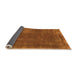 Sideview of Abstract Orange Modern Rug, abs848org