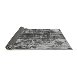 Sideview of Abstract Gray Modern Rug, abs849gry