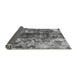 Sideview of Abstract Gray Modern Rug, abs849gry