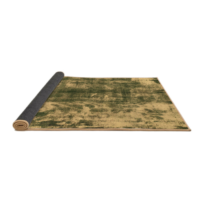 Sideview of Abstract Brown Modern Rug, abs849brn