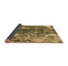 Sideview of Abstract Brown Modern Rug, abs849brn