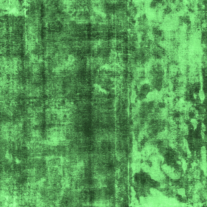 Machine Washable Abstract Emerald Green Modern Area Rugs, wshabs849emgrn