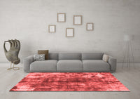 Machine Washable Abstract Red Modern Rug, wshabs849red