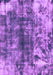 Machine Washable Abstract Purple Modern Area Rugs, wshabs849pur