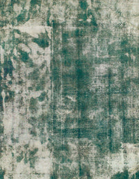 Machine Washable Abstract Dark Sea Green Rug, wshabs849