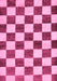 Checkered Pink Modern Rug, abs84pnk