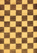 Machine Washable Checkered Brown Modern Rug, wshabs84brn