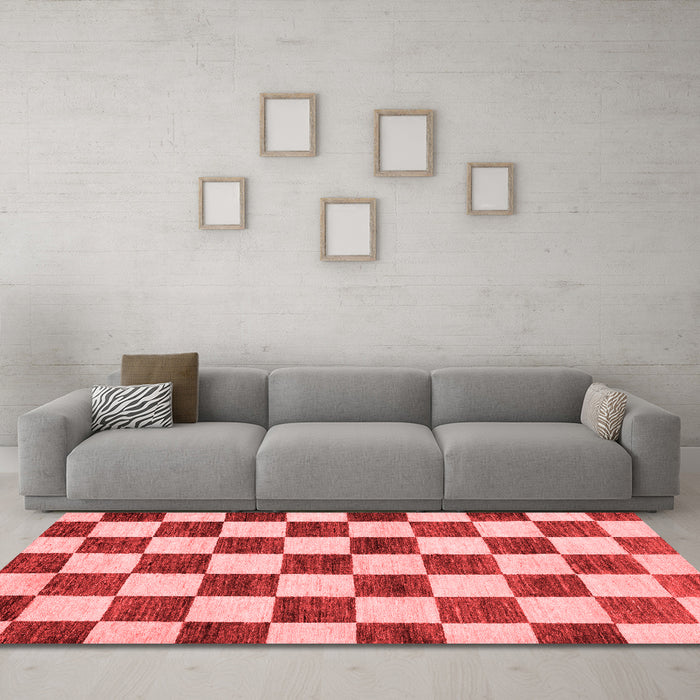 Modern Red Washable Rugs