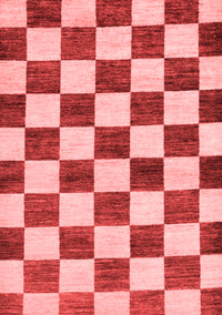 Checkered Red Modern Rug, abs84red