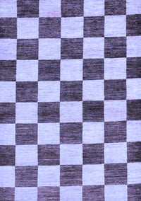 Checkered Blue Modern Rug, abs84blu