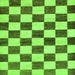 Square Machine Washable Checkered Green Modern Area Rugs, wshabs84grn