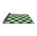 Sideview of Checkered Light Blue Modern Rug, abs84lblu