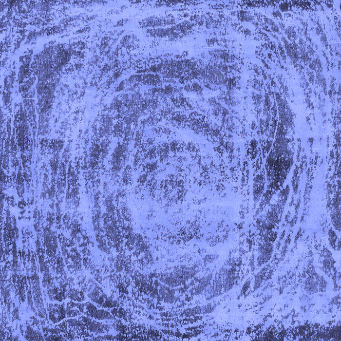 Square Abstract Blue Modern Rug, abs850blu