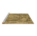 Sideview of Machine Washable Abstract Brown Modern Rug, wshabs850brn