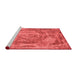 Modern Red Washable Rugs