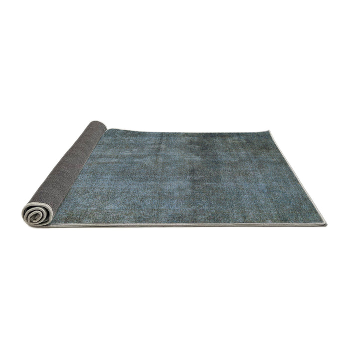 Sideview of Abstract Light Slate Gray Modern Rug, abs851