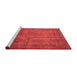 Modern Red Washable Rugs