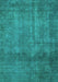 Abstract Turquoise Modern Rug, abs851turq