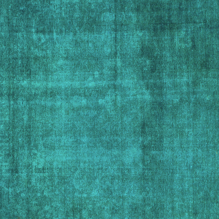 Square Machine Washable Abstract Turquoise Modern Area Rugs, wshabs851turq