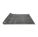 Sideview of Abstract Gray Modern Rug, abs851gry