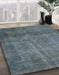 Abstract Light Slate Gray Modern Rug in Family Room, abs851