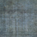 Square Abstract Light Slate Gray Modern Rug, abs851