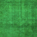 Square Abstract Green Modern Rug, abs851grn