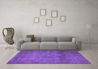 Machine Washable Abstract Purple Modern Rug, wshabs851pur