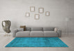 Machine Washable Abstract Light Blue Modern Rug in a Living Room, wshabs851lblu