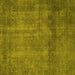 Square Abstract Yellow Modern Rug, abs851yw