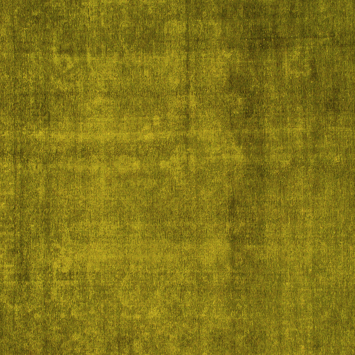 Square Machine Washable Abstract Yellow Modern Rug, wshabs851yw