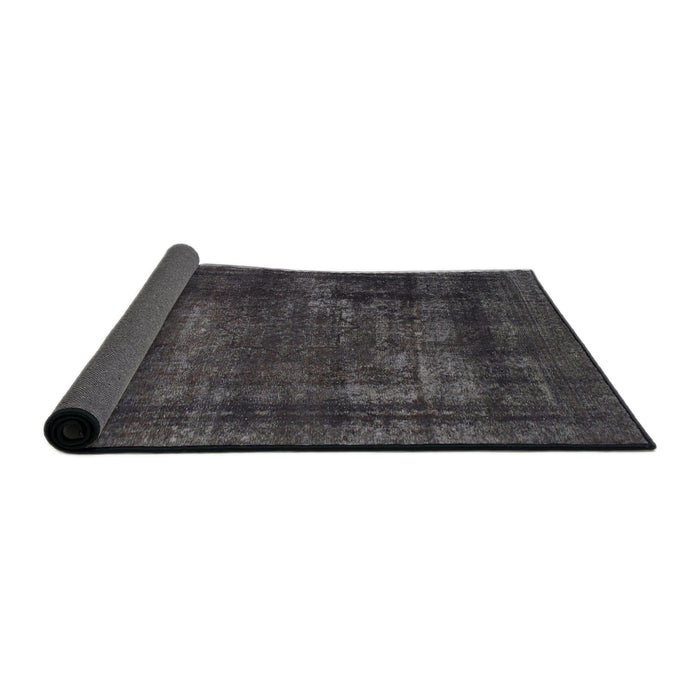 Sideview of Abstract Black Persian Rug, abs852