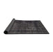 Sideview of Abstract Black Persian Rug, abs852