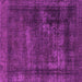 Square Machine Washable Persian Pink Bohemian Rug, wshabs852pnk