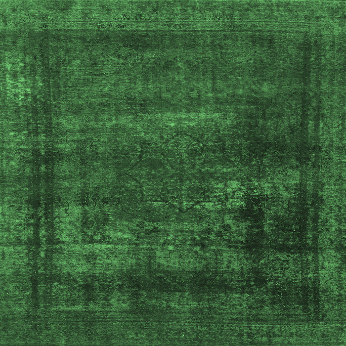 Square Persian Emerald Green Bohemian Rug, abs852emgrn