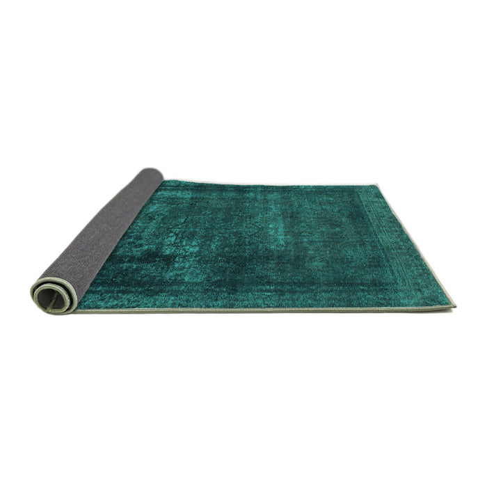 Sideview of Persian Turquoise Bohemian Rug, abs852turq
