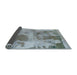 Sideview of Abstract Slate Gray Modern Rug, abs853