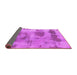 Sideview of Abstract Pink Modern Rug, abs853pnk