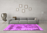 Machine Washable Abstract Pink Modern Rug, wshabs853pnk