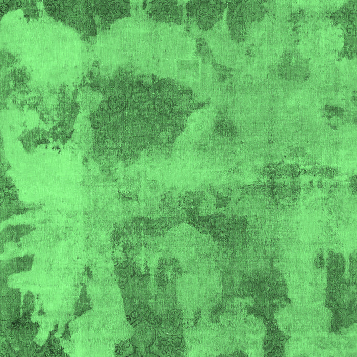 Machine Washable Abstract Emerald Green Modern Area Rugs, wshabs853emgrn