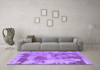 Machine Washable Abstract Purple Modern Rug, wshabs853pur