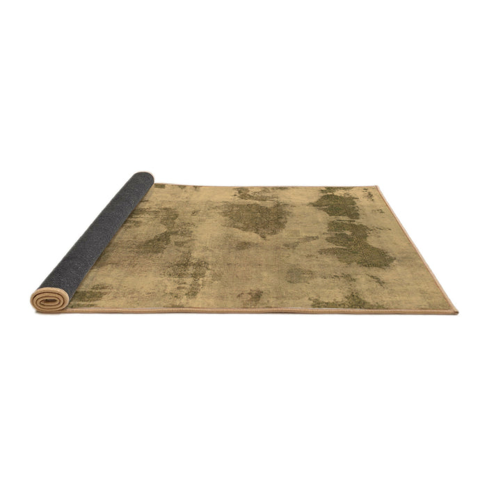 Sideview of Abstract Brown Modern Rug, abs853brn
