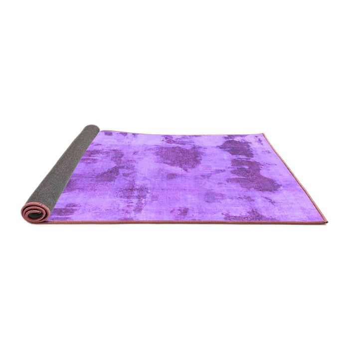 Sideview of Abstract Purple Modern Rug, abs853pur