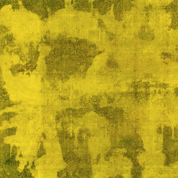 Machine Washable Abstract Yellow Modern Rug, wshabs853yw