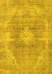 Abstract Yellow Modern Rug, abs854yw