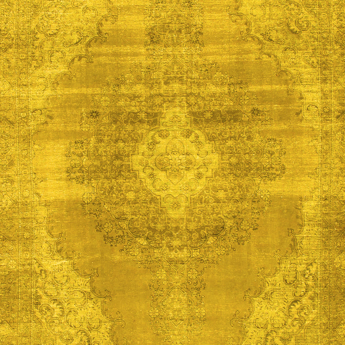 Abstract Yellow Modern Rug, abs854yw